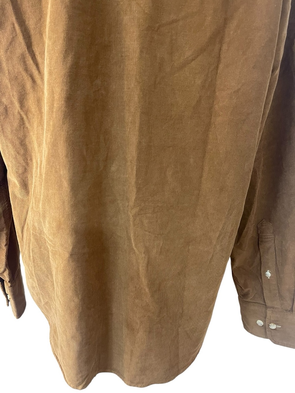 UNTUCKit Caprone Cord Corduroy Button Down Shirt Brown - Picture 9 of 16